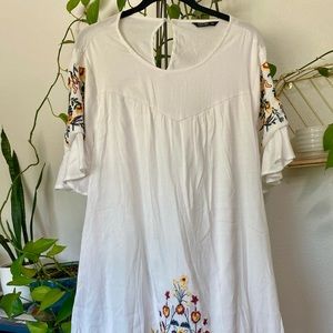 Shein Curve White Dress